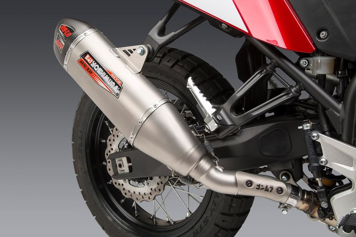 Yoshimura USA Tenere 700 21-22 RS-12 Stainless Slip-On Exhaust, W/ Stainless Muffler | 13710BS520