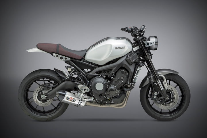 Yoshimura USA MT/FZ-09/XSR 900 14-20 Race R-77 Stainless Full Exhaust, W/ Stainless Muffler | 13990A0520