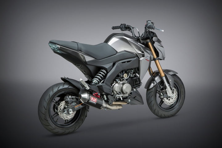 Yoshimura USA Z125 Pro (Br125) 17-23 Race RS-2 Stainless Full Exhaust, W/ Carbon Fiber Muffler | 14120AB251