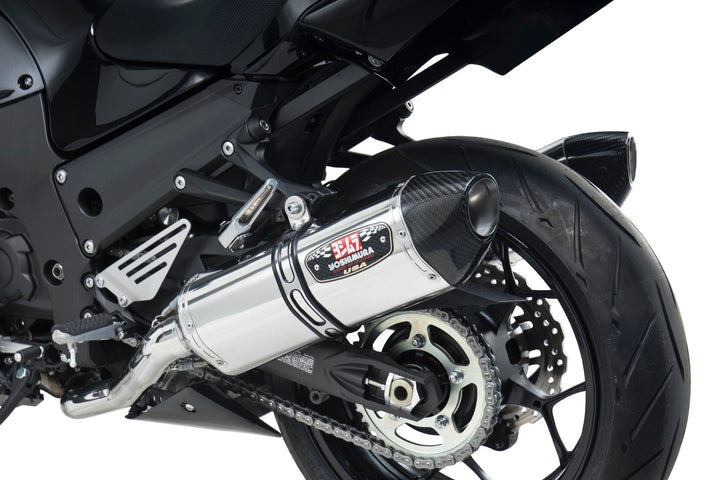 Yoshimura USA ZX-14R 12-22 Race R-77 Stainless Slip-On Exhaust, W/ Stainless Mufflers | 1414020520