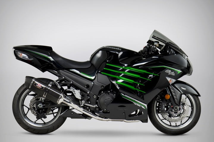 Yoshimura USA ZX-14R/Abs 12-22 Race R-77 Stainless Full Exhaust, W/ Carbon Fiber Muffler | 1414100220