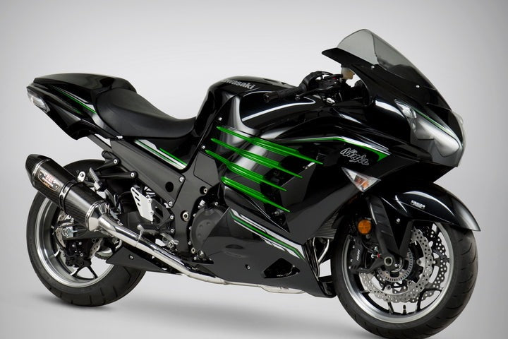 Yoshimura USA ZX-14R/Abs 12-22 Race R-77 Stainless Full Exhaust, W/ Carbon Fiber Muffler | 1414100220