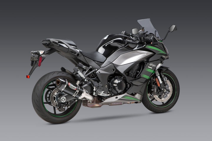 Yoshimura USA Ninja 1000Sx 20-22 Alpha Stainless Slip-On Exhaust, W/ Carbon Fiber Muffler | 14161BP220