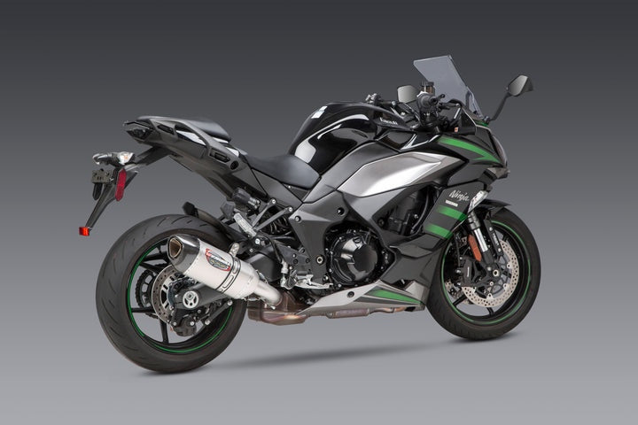 Yoshimura USA Ninja 1000Sx 20-22 Alpha Stainless Slip-On Exhaust, W/ Stainless Muffler | 14161BP520