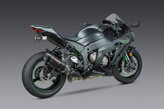 Yoshimura USA ZX-10R 11 R-77 Stainless Slip-On Exhaust, W/ Carbon Fiber Muffler | 14180E0220