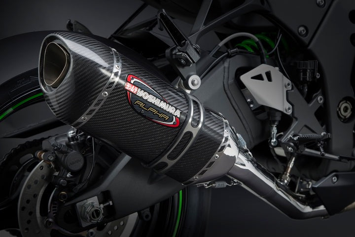 Yoshimura USA ZX-10R/Rr 16-20 Race Alpha Stainless 3/4 Exhaust, W/ Carbon Fiber Muffler | 141824M220