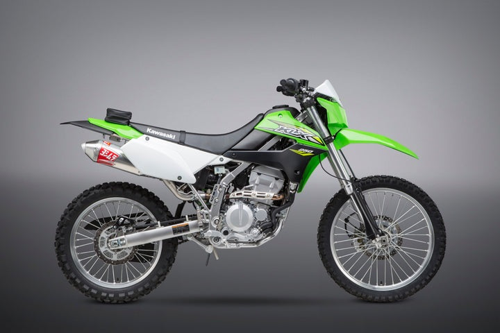 Yoshimura USA KLX250S/Sf 09-20 / KLX300S/Sm 21-23 Race RS-2 Stainless Slip-On Exhaust, W/ Aluminum Muffler | 14301BC350