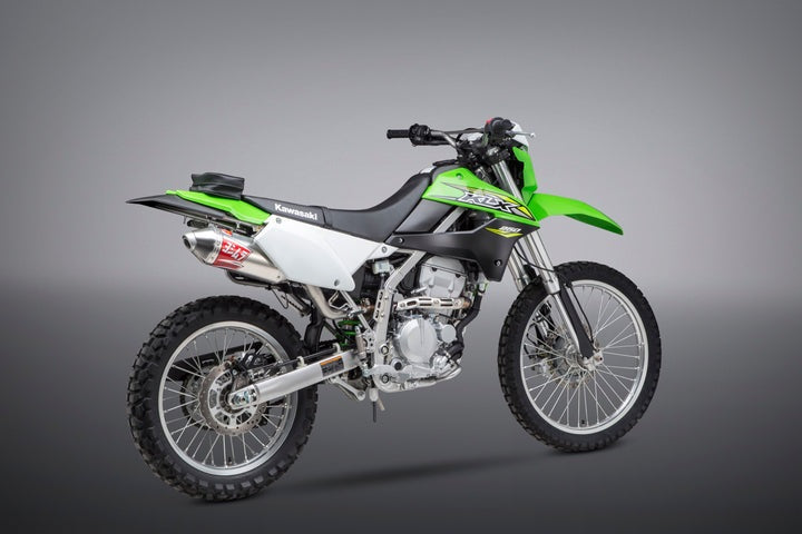 Yoshimura USA KLX250S/Sf 09-20 / KLX300S/Sm 21-23 Race RS-2 Stainless Slip-On Exhaust, W/ Aluminum Muffler | 14301BC350