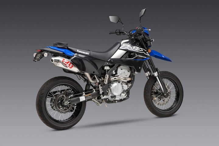 Yoshimura USA KLX250S/Sf 09-20 / KLX300S/Sm 21-23 Race RS-2 Stainless Slip-On Exhaust, W/ Aluminum Muffler | 14301BC350