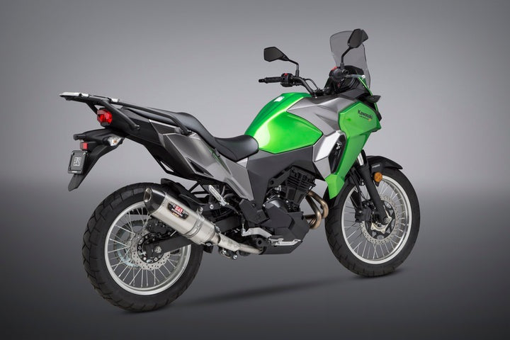 Yoshimura USA Versys-X 300 17-22 R-77 Stainless Slip-On Exhaust, W/ Stainless Muffler | 14360BJ520