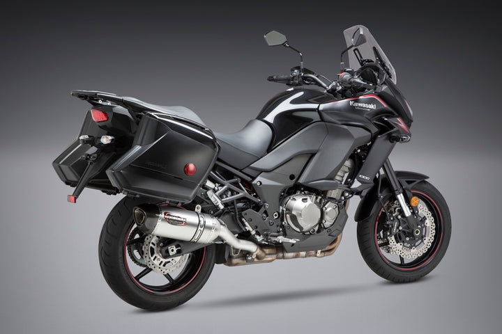 Yoshimura USA Versys 1000 15-18 Alpha Stainless Slip-On Exhaust, W/ Stainless Muffler | 14660BM520