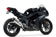 Yoshimura USA Ninja 300 13-17 R-77 Stainless Slip-On Exhaust, W/ Stainless Muffler | 147002J520