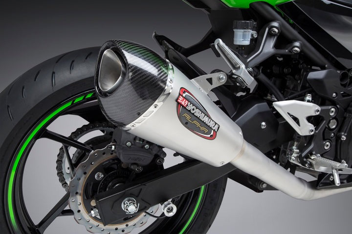 Yoshimura USA Ninja 400 18-23/Z400 Race Alpha T Stainless Full Exhaust, W/ Stainless Muffler | 14710AP520