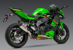 Yoshimura USA Kawasaki ZX-4RR AT2 SO SS/SS/CF EXHAUST STREET SLIP-ONS | 14720BP520
