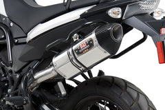 Yoshimura USA F800GS/F700GS 11-15 R-77 Stainless Slip-On Exhaust, W/ Stainless Muffler | 1585020520