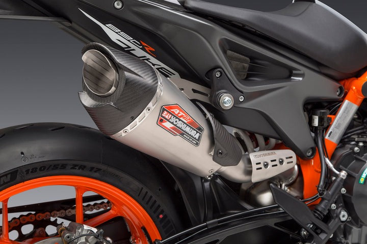 Yoshimura USA 890 Duke R 20-21 / 790 Duke 19-20 At2 Stainless Slip-On Exhaust, W/ Stainless Muffler | 16890BP521
