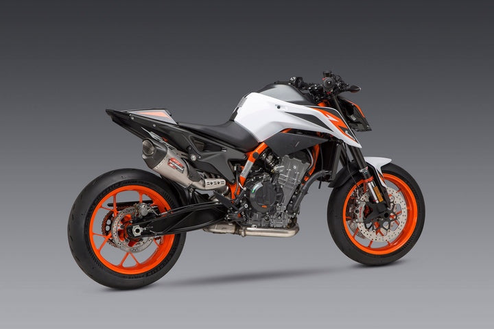 Yoshimura USA 890 Duke R 20-21 / 790 Duke 19-20 At2 Stainless Slip-On Exhaust, W/ Stainless Muffler | 16890BP521
