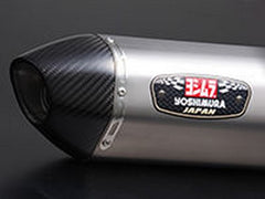 YOSHIMURA STREET SPORTS FULL EXHAUST SYSTEM R-77S MT-09/MT-09 TRACER/XSR900 (STC) - TITANIUM COVER CARBON END | 170-380-5181