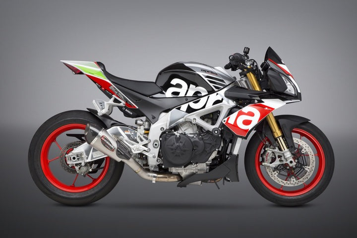 Yoshimura USA Aprilia Rsv4/Tuono 17-20 Race Alpha T Slip-On Titanium Exhaust, W/ Titanium Muffler | 19250MP720