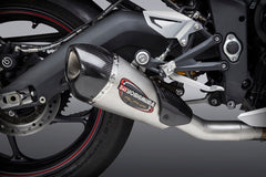 Yoshimura USA Daytona 675 13-17 Alpha T Stainless Slip-On Exhaust, W/ Stainless Muffler | 19675BP520