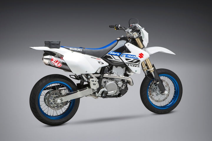 Yoshimura USA DR-Z400S/Sm 00-23 RS-2 Stainless Full Exhaust, W/ Carbon Fiber Muffler | 216600C250