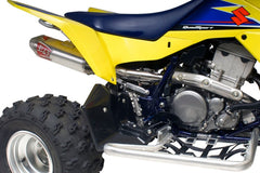 Yoshimura USA Suzuki/Kawasaki Ltz400 03-14 RS-2 Stainless Full Exhaust, W/ Aluminum Muffler | 2176503