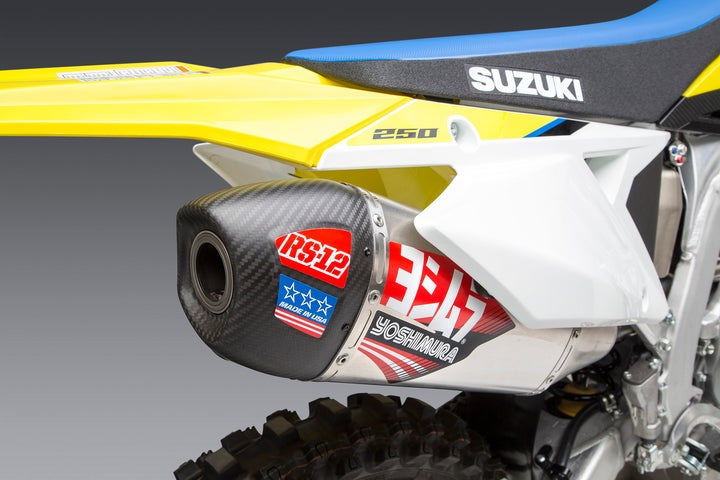 Yoshimura USA RM-Z250 19-23 RS-12 Stainless Full Exhaust, W/ Aluminum Muffler | 218320S320