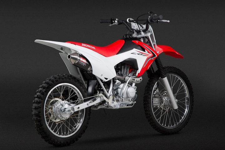 Yoshimura USA CRF125F 14-18 RS-2 Stainless Full Exhaust, W/ Carbon Fiber Muffler | 221200B250