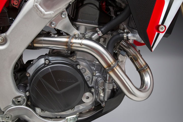 Yoshimura USA CRF450R/Rx 17-20 / CRF450R-S 2022 RS-9T Stainless Full Exhaust, W/ Stainless Mufflers | 225840R520