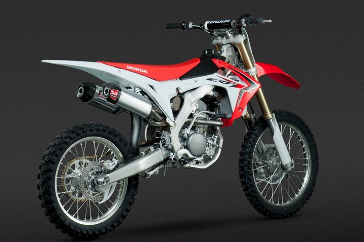 Yoshimura USA CRF250R 14-17 RS-9 Stainless Full Exhaust, W/ Aluminum Mufflers | 228420H320