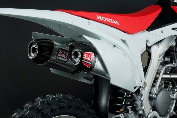 Yoshimura USA CRF250R 14-17 RS-9 Stainless Full Exhaust, W/ Aluminum Mufflers | 228420H320