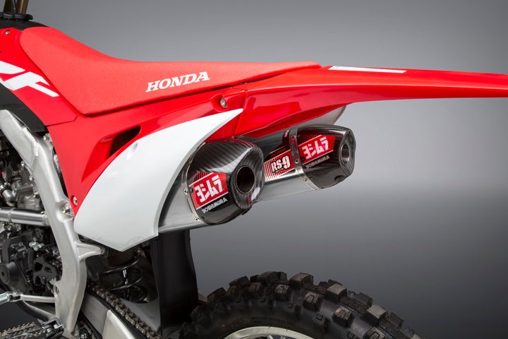Yoshimura USA CRF250R 18-21/Rx RS-9T Stainless Full Exhaust, W/ Dual Stainless Mufflers | 22843AR520