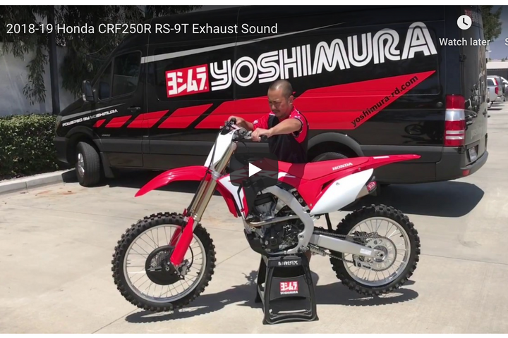 Yoshimura USA CRF250R 18-21/Rx RS-9T Stainless Full Exhaust, W/ Dual Stainless Mufflers | 22843AR520