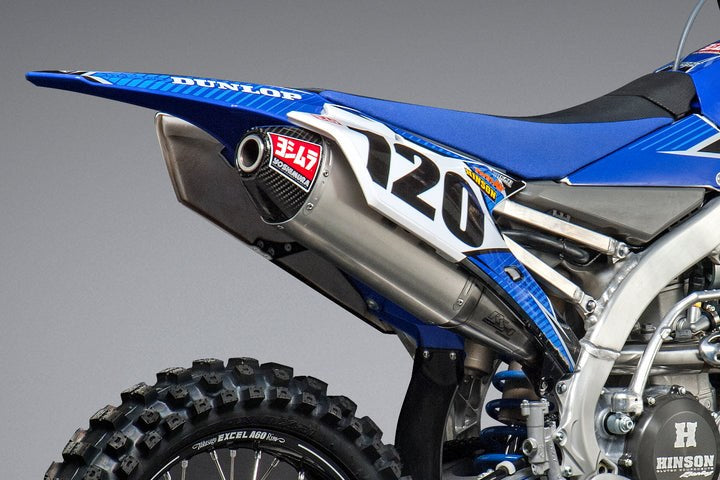 Yoshimura USA YZ450F 14-17/Fx 16-17/Wr450F 16-18 RS-4 Stainless Slip-On Exhaust, W/ Aluminum Muffler | 234812D321
