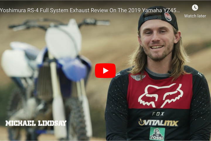 Yoshimura USA YZ450F 18-19 / Wr450F 19-20 / YZ450Fx 19 RS-4 Stainless Full Exhaust, W/ Aluminum Muffler | 234820D320