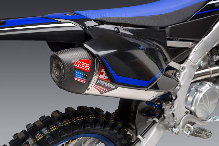 Yoshimura USA YZ450F 20-22 RS-12 Stainless Full Exhaust, W/ Aluminum Muffler | 234830S320
