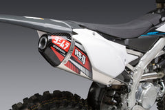 Yoshimura USA YZ450F 18-22 / Wr450F 19-22 / YZ450Fx 19-22 RS-4 Stainless Slip-On Exhaust, W/ Aluminum Muffler | 234832D320