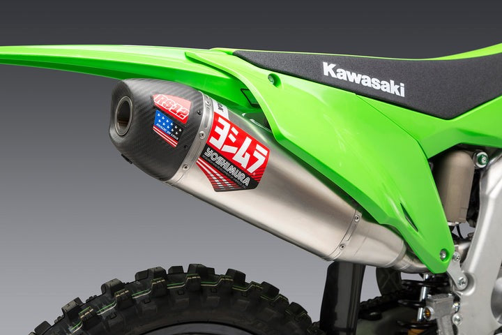 Yoshimura USA KX250/X 21-23 RS-12 Stainless Full Exhaust, W/ Aluminum Muffler | 242940S320