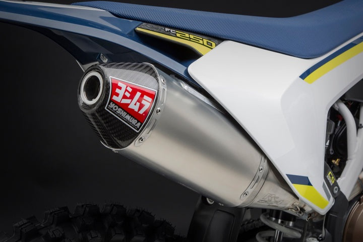 Yoshimura USA KTM/Husq 250/350 16-18 RS-4 Stainless Slip-On Exhaust, W/ Aluminum Muffler | 262522D321