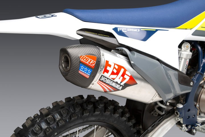 Yoshimura USA KTM/Husq 250/350 19-22 / Gas Gas Mc 250F RS-12 Stainless Full Exhaust, W/ Aluminum Muffler | 262530S320