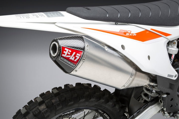 Yoshimura USA KTM/Husq 250/350 19-22 RS-4 Stainless Slip-On Exhaust, W/ Aluminum Muffler | 262532D320