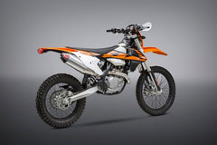 Yoshimura USA KTM 450Sx-F/500Exc-F/Husq Fc/Fx450 16-18 RS-4 Stainless Slip-On Exhaust, W/ Aluminum Muffler | 264612D322