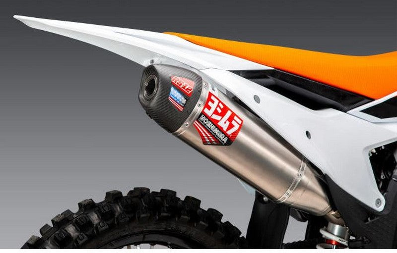 Yoshimura USA KTM 450SX-F/Husqvarna FC450 Signature RS12 FS Ti-Ti-CF EXHAUST DIRT FULL SYSTEMS | 264631S720