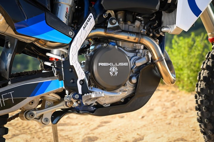 Yoshimura USA KTM 500 Exc-F 20-22 / Husqvarna Fe 501S 20-22 RS-12 Stainless Full Exhaust, W/ Aluminum Muffler | 265000S320