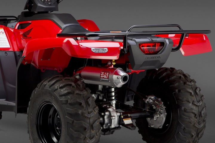 Yoshimura USA TRX420/500 14-16 RS-2 Stainless Full Exhaust, W/ Stainless Muffler | 324200C550