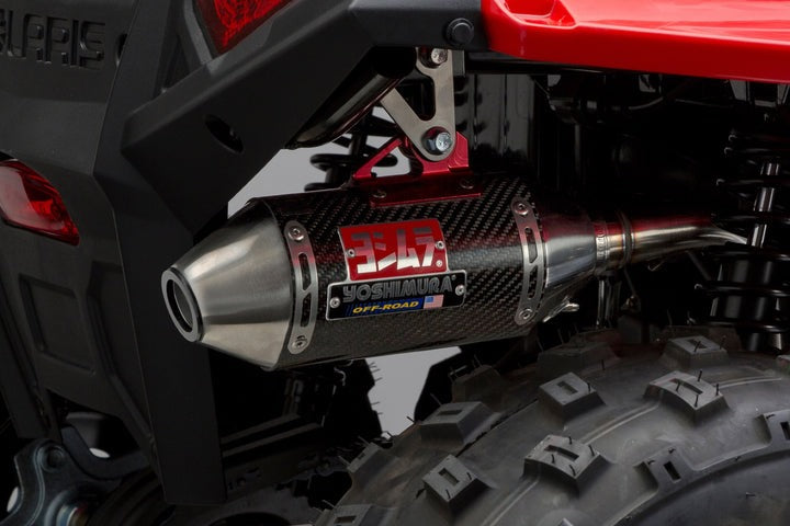 Yoshimura USA RZR170 10-16 RS-2 Stainless Full Exhaust, W/ Carbon Fiber Muffler | 391700B250