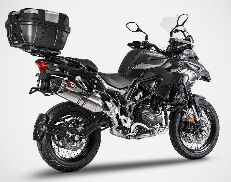 Zard Zard Stainless Homologated Homologated E5 Slip-On Muffler With Carbon End Cap | ZBN001S10SCO