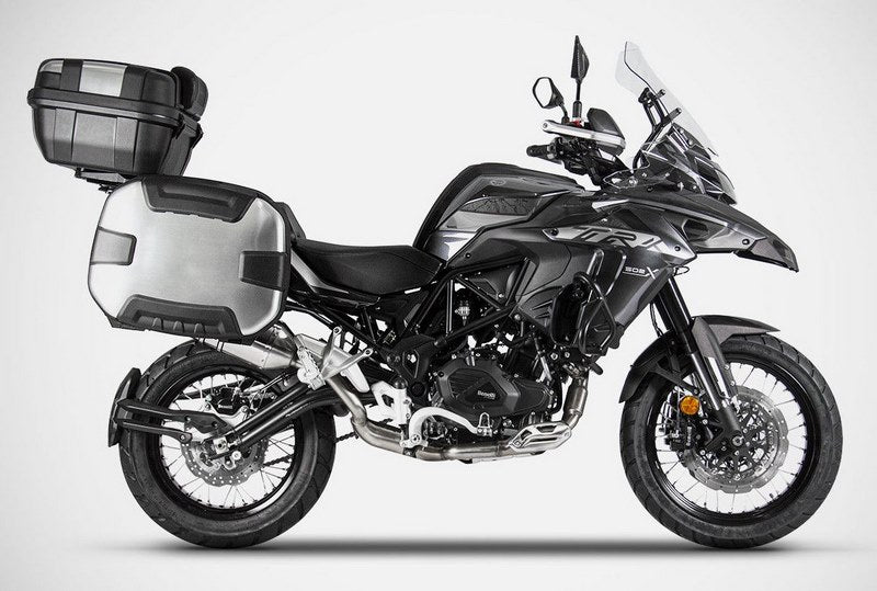 Zard Zard Stainless Homologated Homologated E5 Slip-On Muffler With Carbon End Cap | ZBN001S10SCO