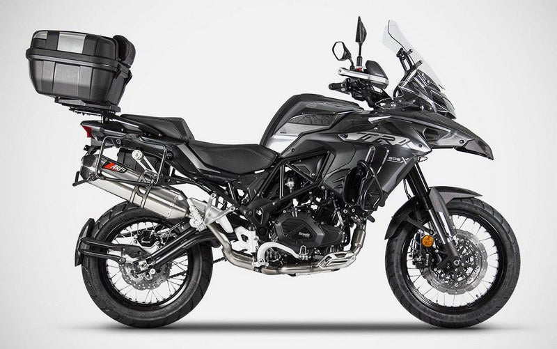 Zard Zard Stainless Homologated Homologated E5 Slip-On Muffler With Carbon End Cap | ZBN001S10SCO