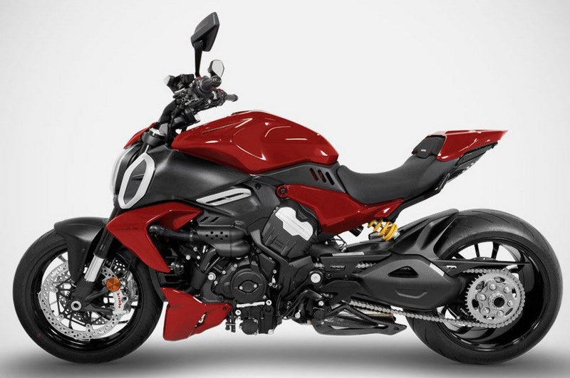 Mako-Stainless Steel E5 Homologated Slip-On Kit With Titanium Sleeve, Left And Right Carbon Covers, Carbon Heat Shield And End-Cap